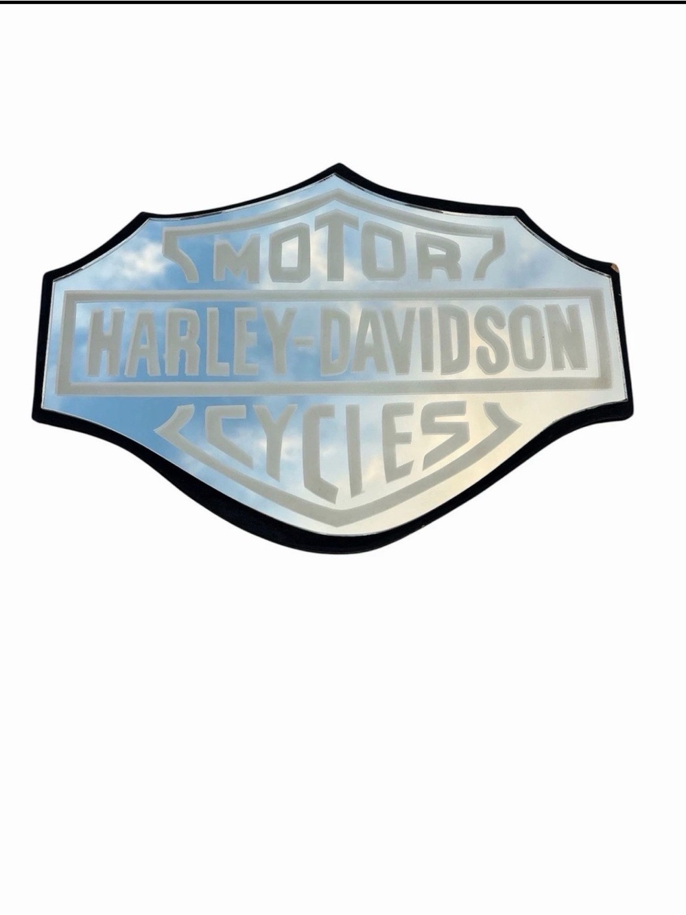 🔥 Vintage Harley Davidson Mirror Sign Wall Plaque Bar Garage Motorcycle Decor🔥